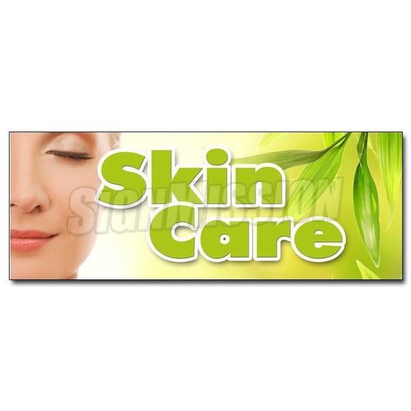SKIN CARE DECAL sticker esthetician spa massage salon dermatologist, D-36 Skin Care